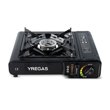 Yregas - Cocina portátil gas 1 fuego | Mixta cartucho/bombona